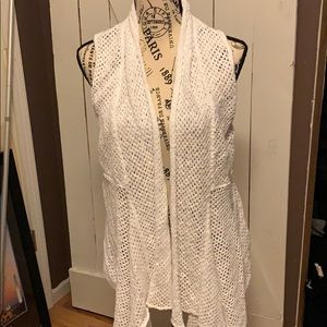 White open sweater size medium